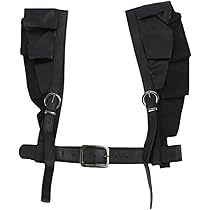 AD2021 21AW フリルハーネス 黒 サテン ポリエステル ベルト lilLilly（リルリリー）の「サテンフリルハーネス（ベルト